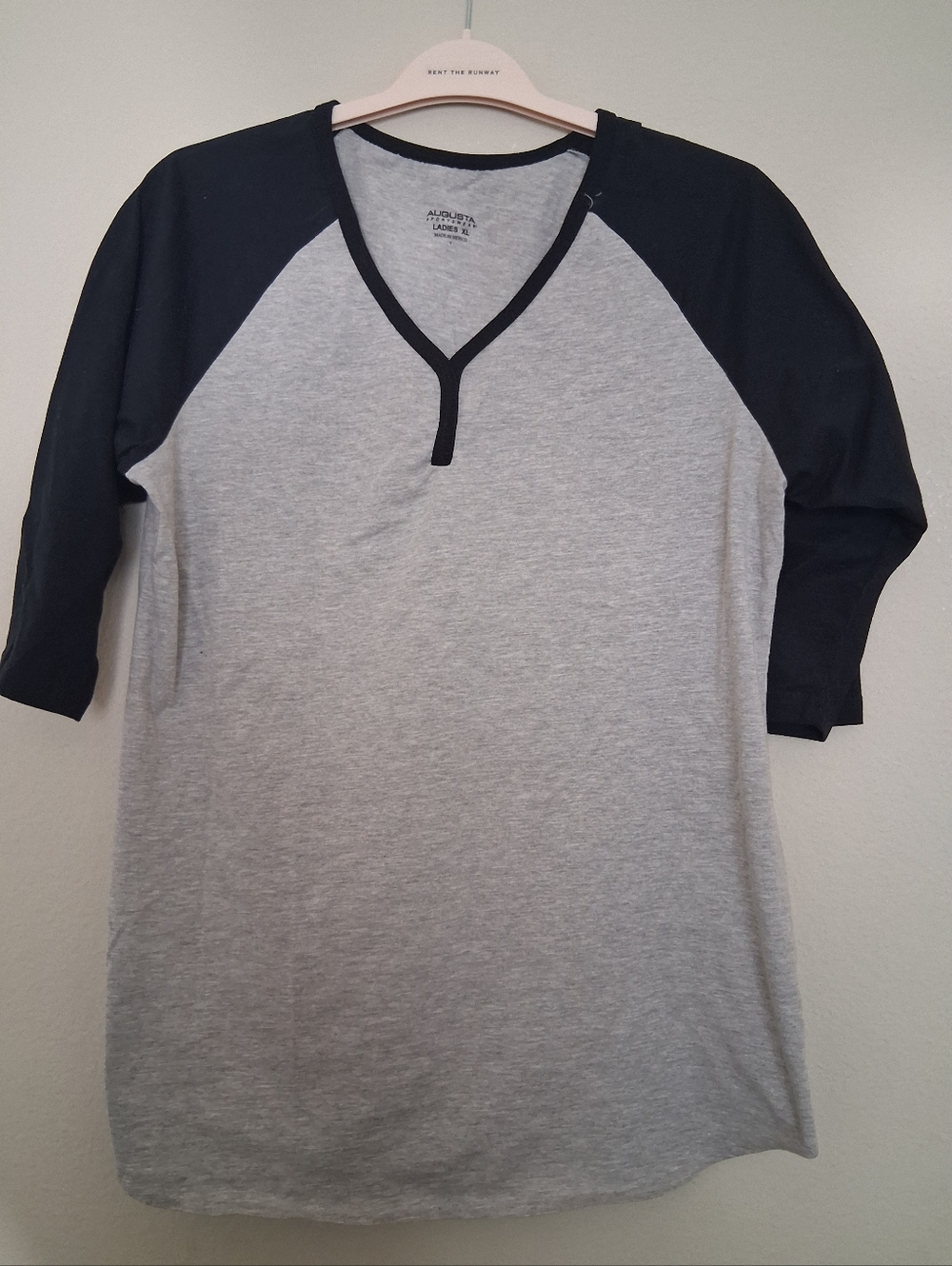 Augusta Sportswear Gray Tee with Black Trim
